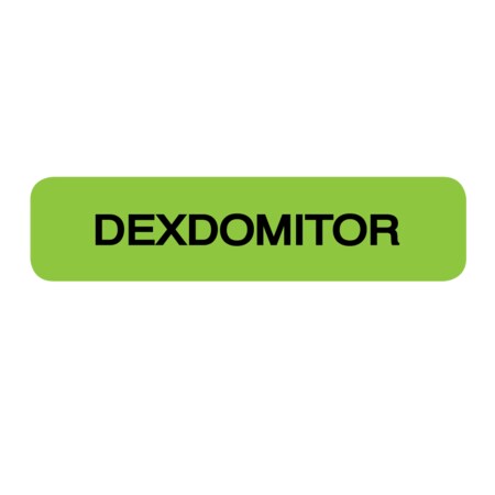 Nevs Label, Dexdomitor 5/16" x 1-1/4" Green w/Black SANTW-0038